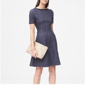 Banana Republic fit and flare denim dress
